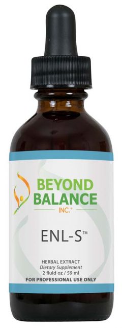 Bottle of ENL-S™ drops from Beyond Balance®