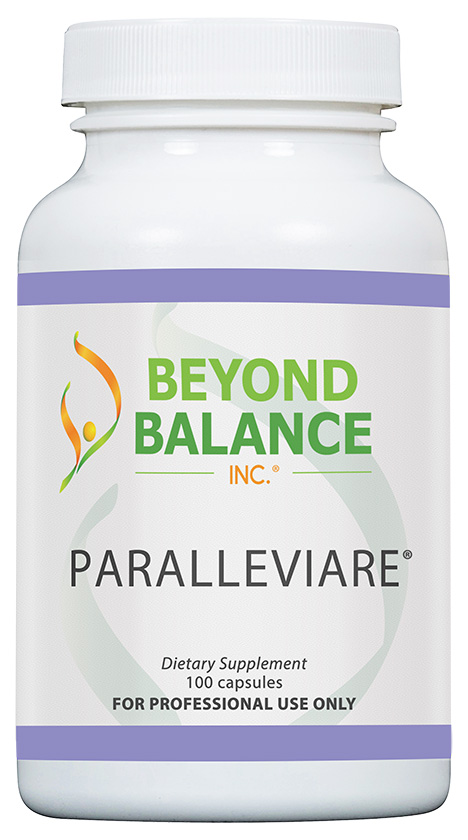 Bottle of PARALLEVIARE® capsules from Beyond Balance®