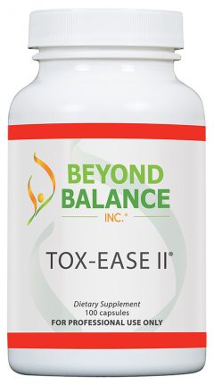 Bottle of TOX-EASE II® capsules from Beyond Balance®