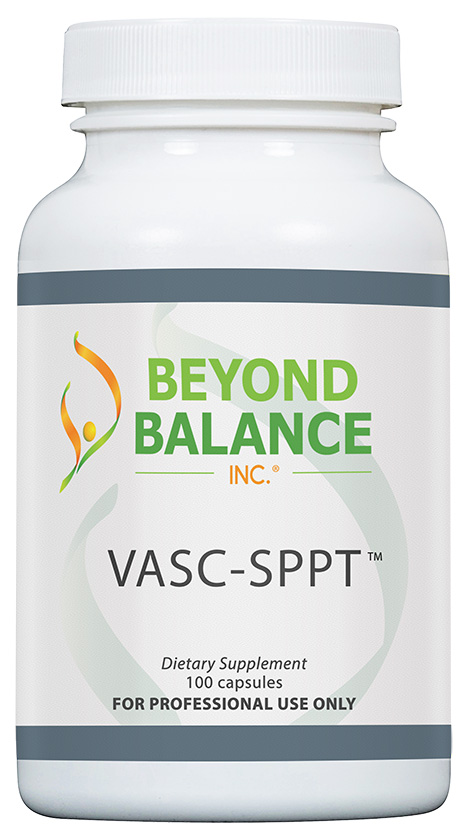 Bottle of VASC-SPPT™ capsules from Beyond Balance®